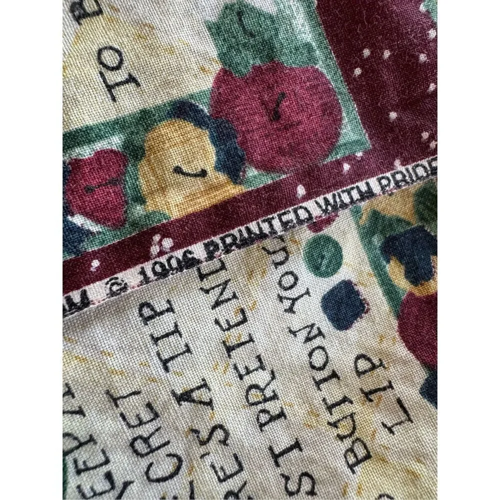 Raggedy Ann 90s cotton pillowcase single cover burgundy vintage
